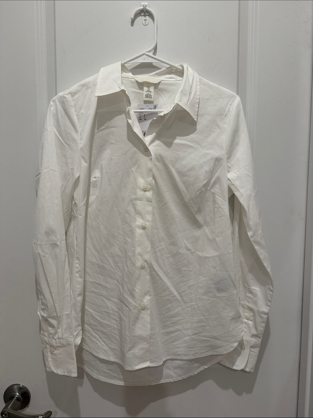 Classic White Button-Up Shirt - Men's